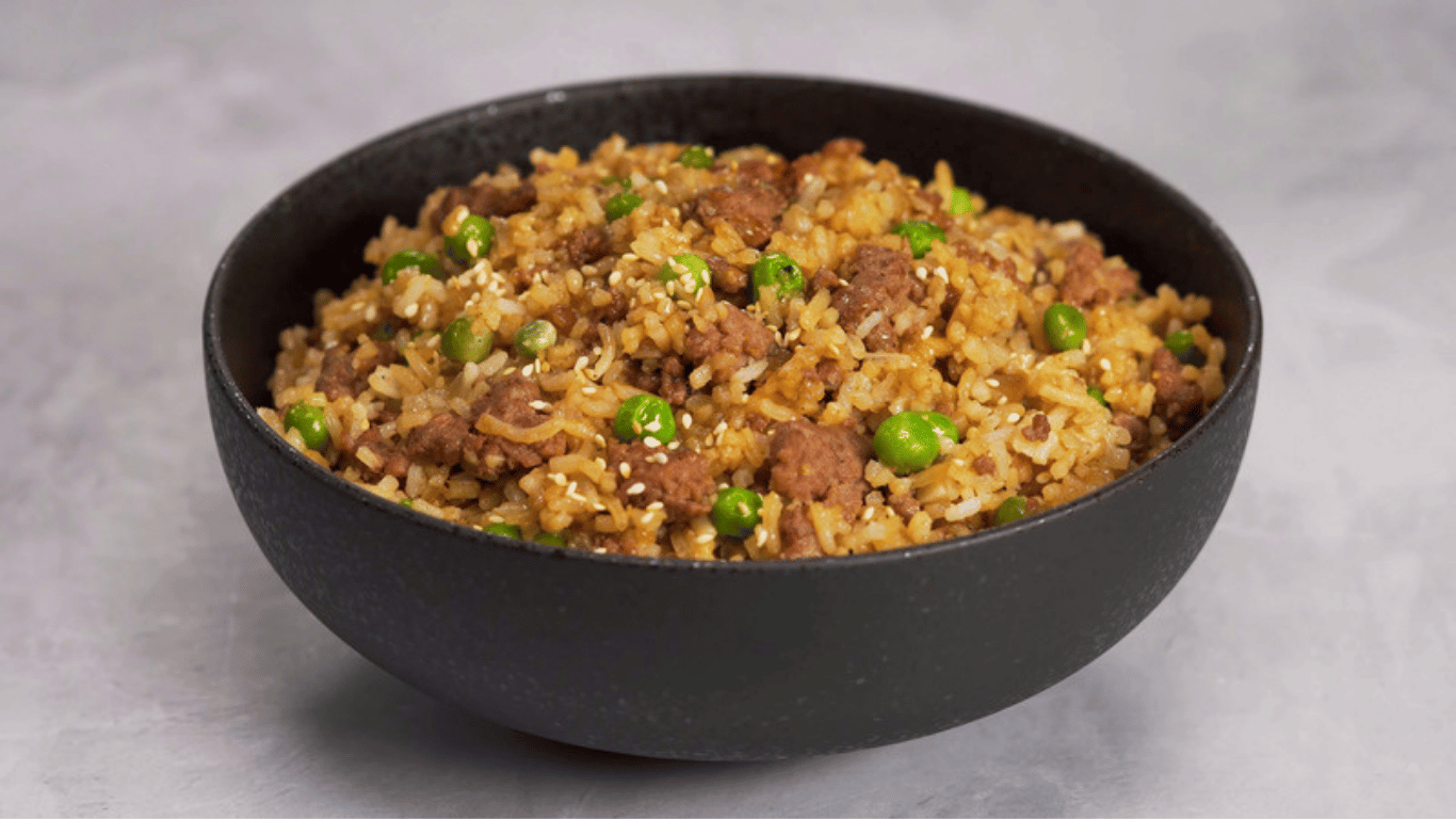 Stir Fry Velvet Beef with Fried Rice