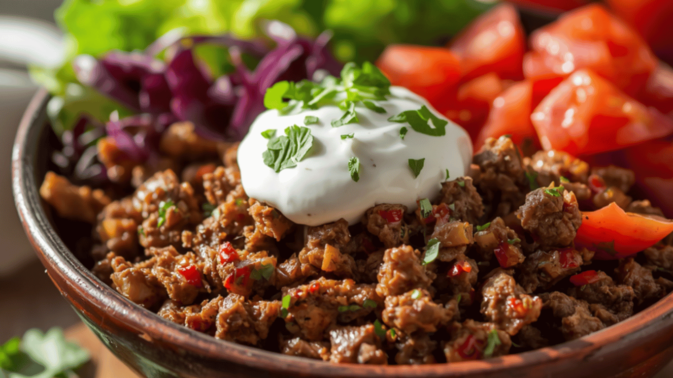 Ground Beef Burrito Bowl