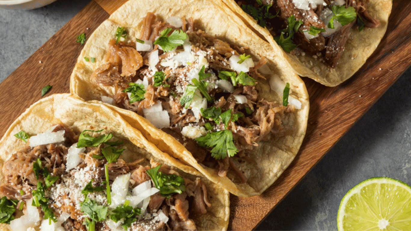 Carne Asada Tacos w/ Chimicurri Sauce - sides cilantro lime rice and black beans
